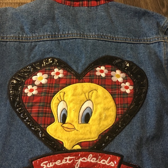 tweety bird jean jacket